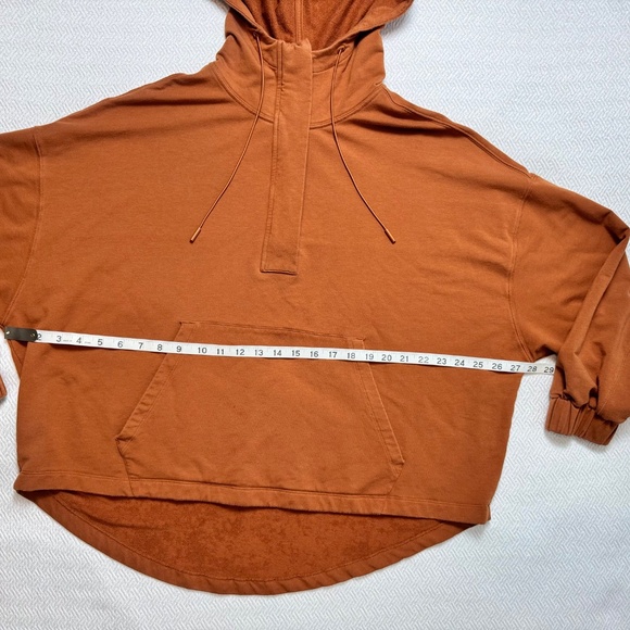KNIX Oversized Hoodie "Good To Go" in Rust-Caramel Brown Size XL w Pocket - Picture 7 of 12